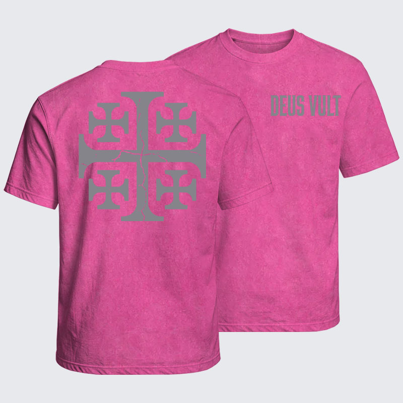 Washed T-Shirt - Deus Vult