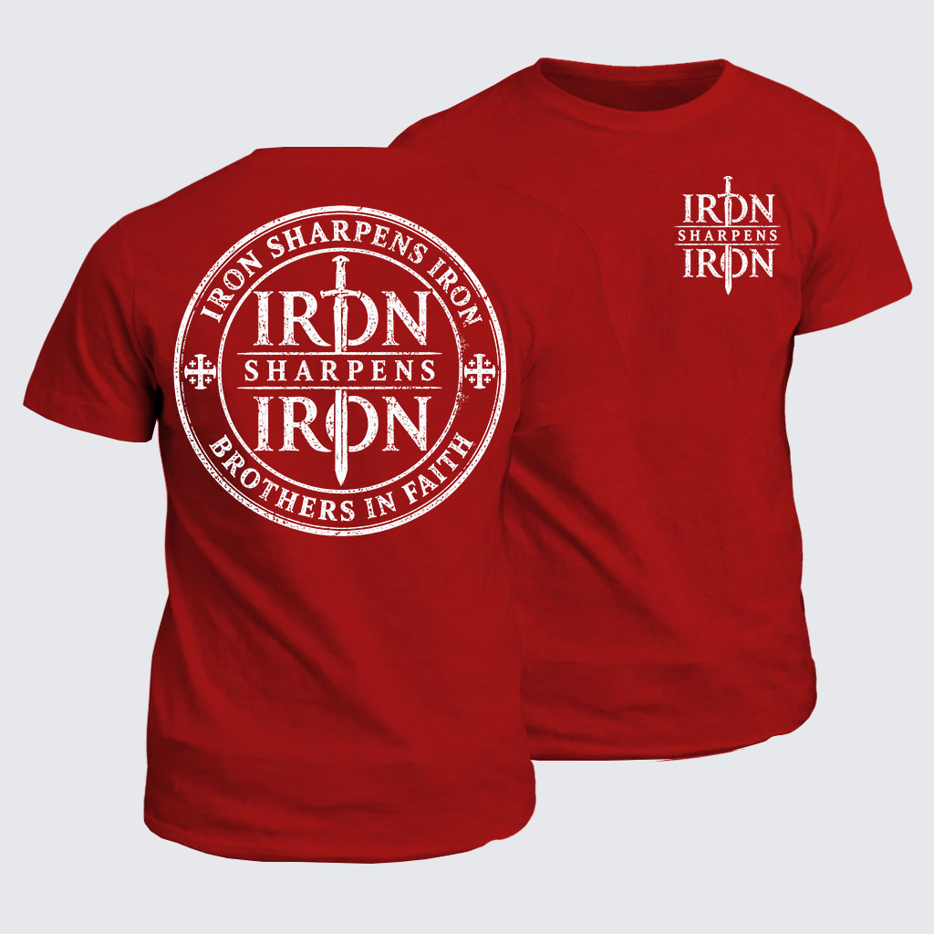 Classic Cotton Tee -  Iron Sharpens Iron Brothers In Faith