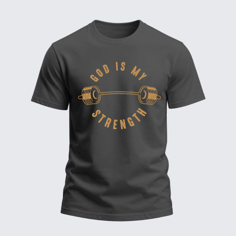 Heavyweight Cotton Tee - God Is My Strength