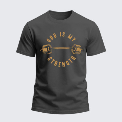 Heavyweight Cotton Tee - God Is My Strength