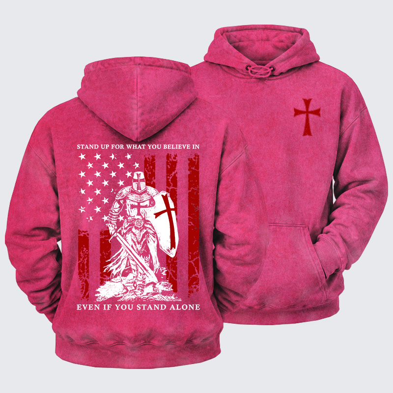 Washed Hoodie - Stand Up For What You Believe