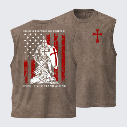 Washed Tank Top - Stand Up For What You Believe