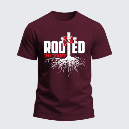 Heavyweight Cotton Tee - Rooted In Christ