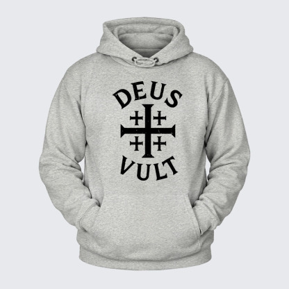 Plush Fleece-Lined Hoodie - Deus Vult