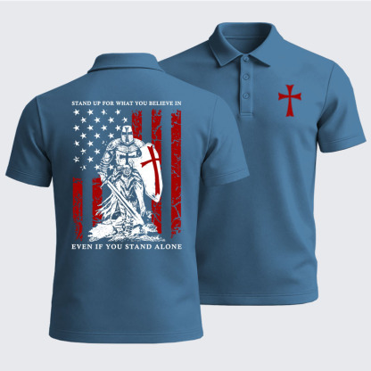 Men’s Premium Cotton Polo Shirt - Stand Up For What You Believe