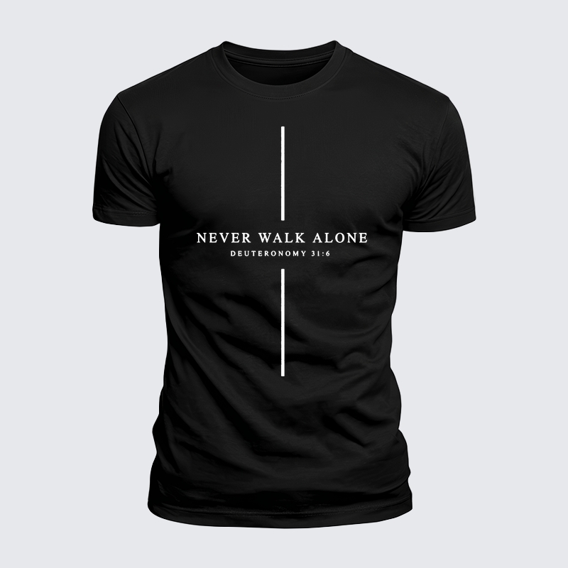 Luxe Mercerized Cotton Tee - Walk By Faith Not By Sight 2 Corinthians 5:7