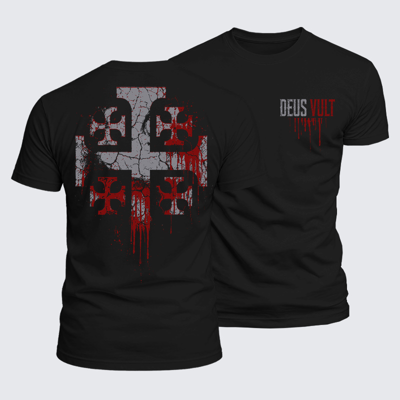 Man Of God Husband Dad Jesus God Christian Cotton T-Shirt