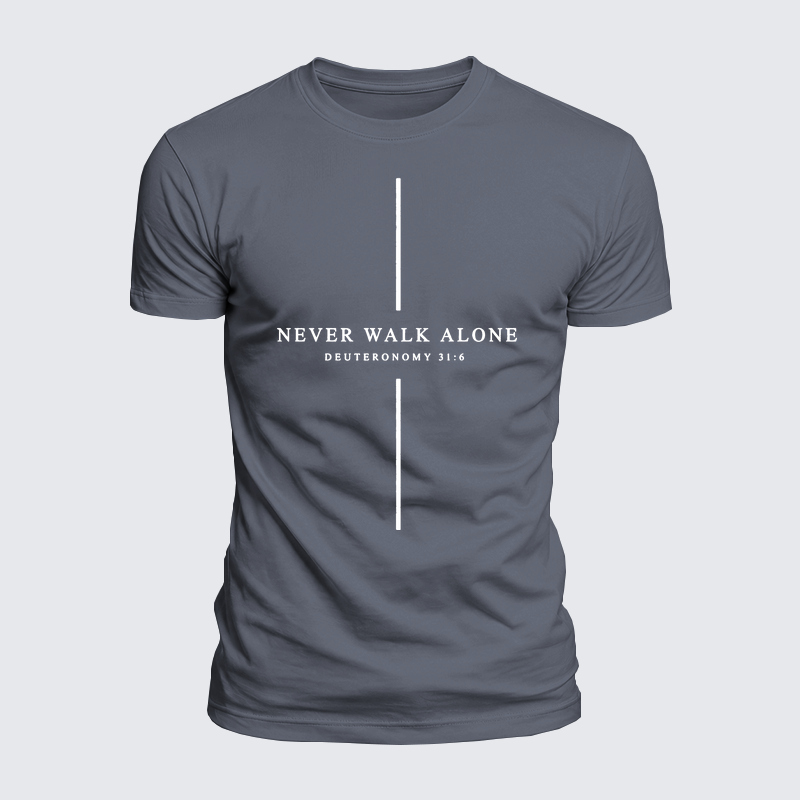 Luxe Mercerized Cotton Tee - Walk By Faith Not By Sight 2 Corinthians 5:7