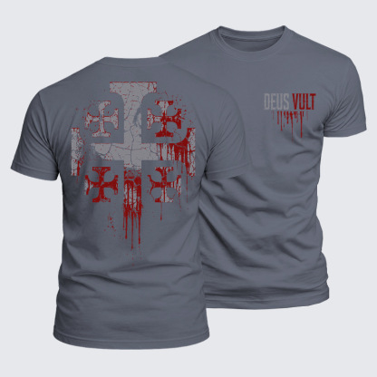 Luxe Mercerized Cotton Tee - Deus Vult