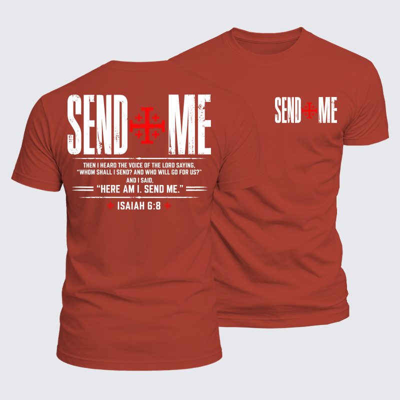 Luxe Mercerized Cotton Tee - Send Me Isaiah 6:8