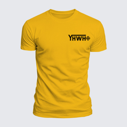 Luxe Mercerized Cotton Tee - YHWH Cross