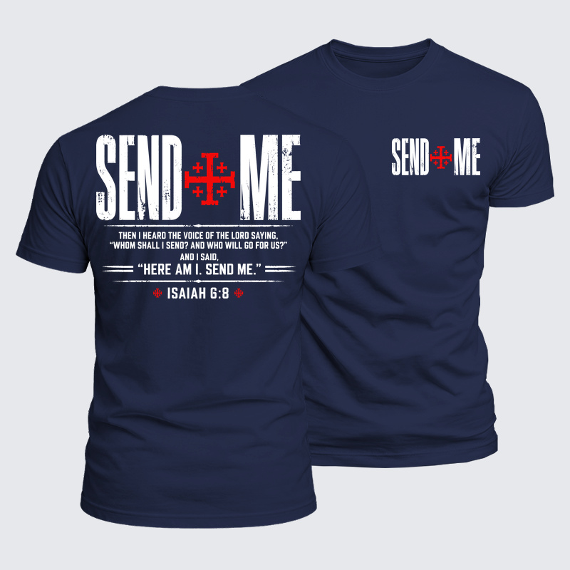 Luxe Mercerized Cotton Tee - Send Me Isaiah 6:8