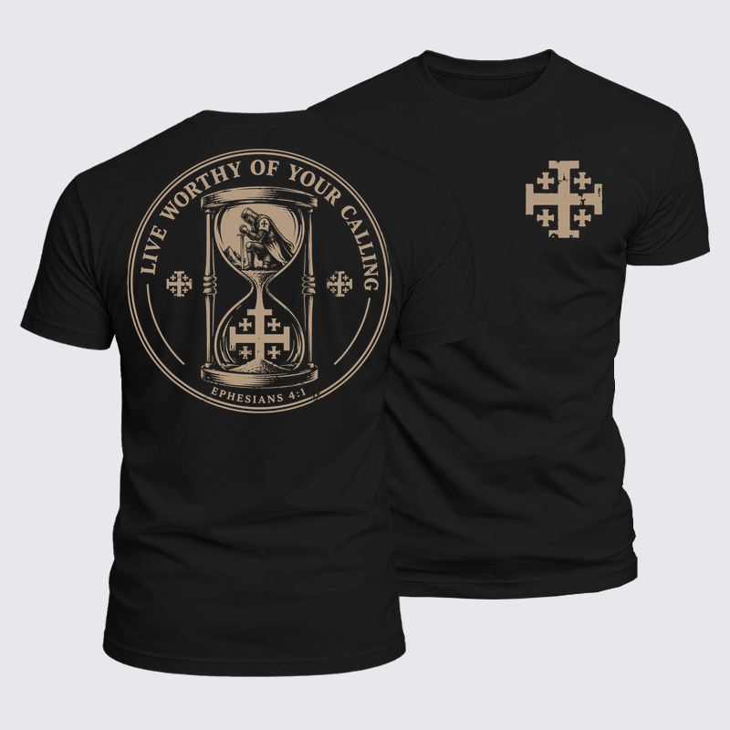 Luxe Mercerized Cotton Tee - Live Worthy of Your Calling