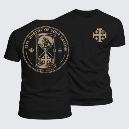 Luxe Mercerized Cotton Tee - Live Worthy of Your Calling