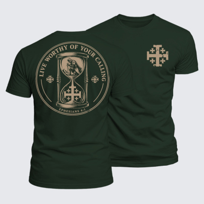 Luxe Mercerized Cotton Tee - Live Worthy of Your Calling