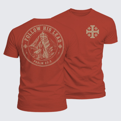 Luxe Mercerized Cotton Tee - Follow His Lead