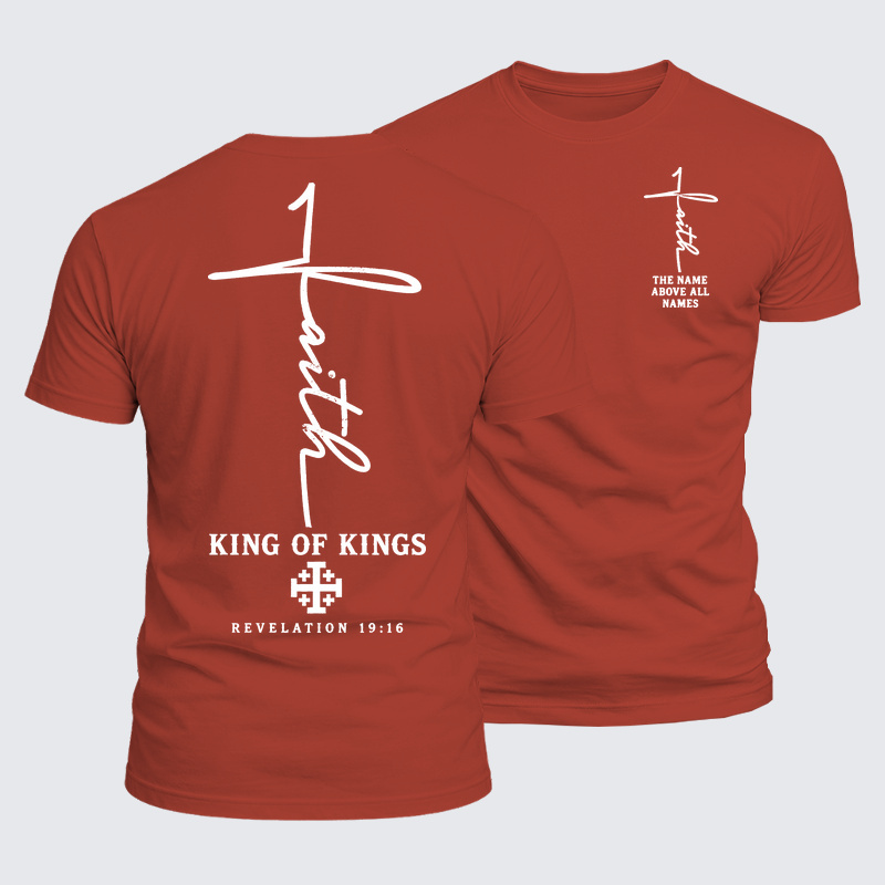 Luxe Mercerized Cotton Tee -  King Of Kings Jesus Cross