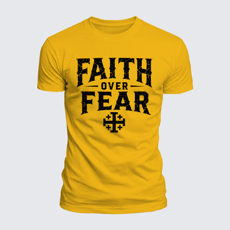 Luxe Mercerized Cotton Tee - Faith Over Fear