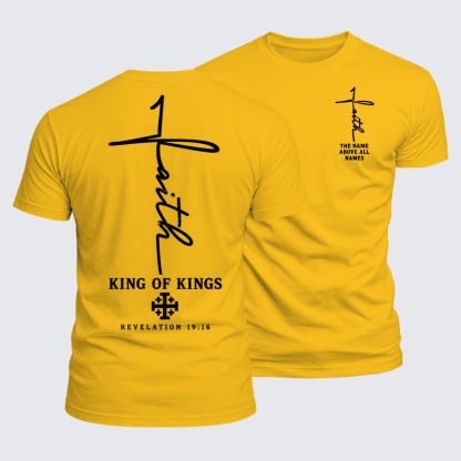 Luxe Mercerized Cotton Tee -  King Of Kings Jesus Cross