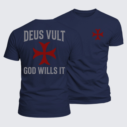Luxe Mercerized Cotton Tee - Deus Vult: God Wills It