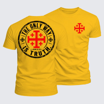 Luxe Mercerized Cotton Tee - The Only Way Is Truth John 8:32
