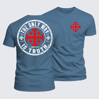 Luxe Mercerized Cotton Tee - The Only Way Is Truth John 8:32
