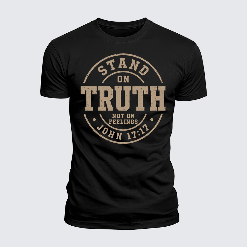 Man Of God Husband Dad Jesus God Christian Cotton T-Shirt
