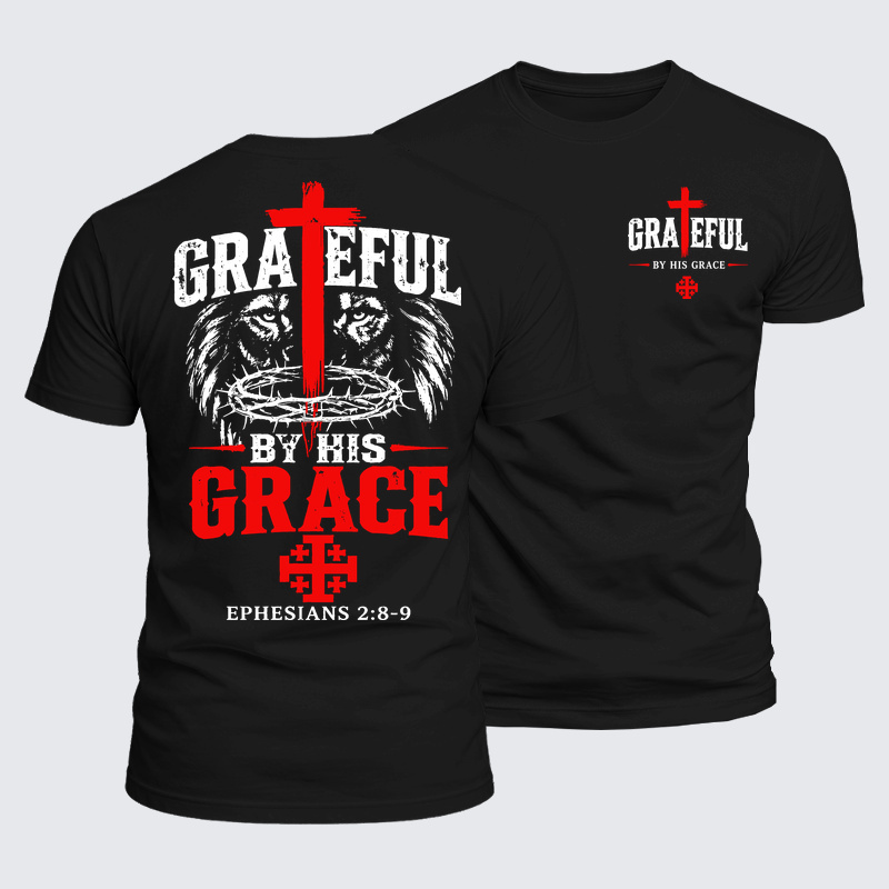 Man Of God Husband Dad Jesus God Christian Cotton T-Shirt