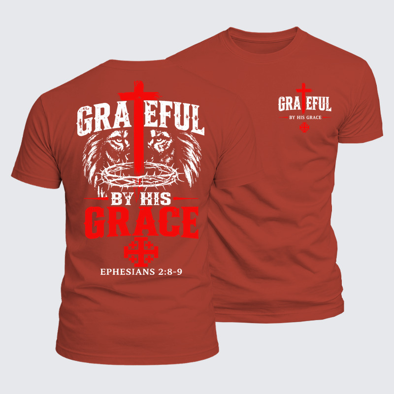 Luxe Mercerized Cotton Tee - Grateful By His Grace