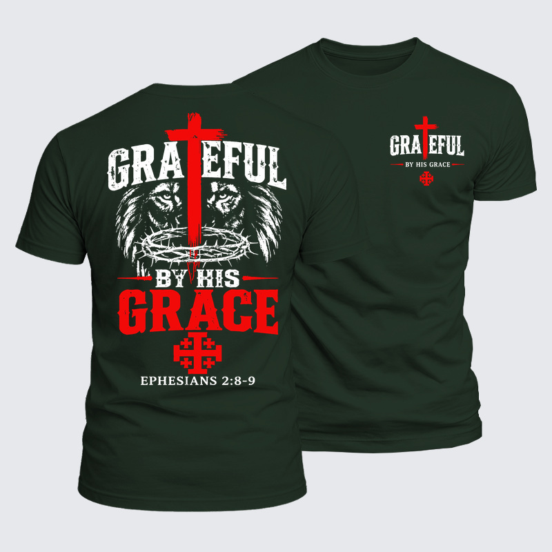 Luxe Mercerized Cotton Tee - Grateful By His Grace