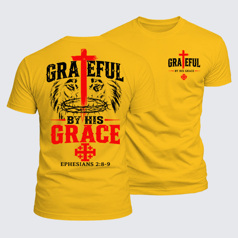 Luxe Mercerized Cotton Tee - Grateful By His Grace