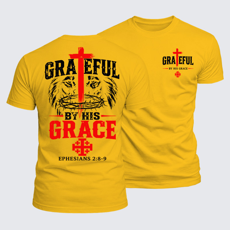 Luxe Mercerized Cotton Tee - Grateful By His Grace