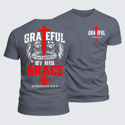 Luxe Mercerized Cotton Tee - Grateful By His Grace