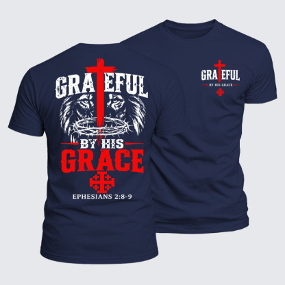 Luxe Mercerized Cotton Tee - Grateful By His Grace