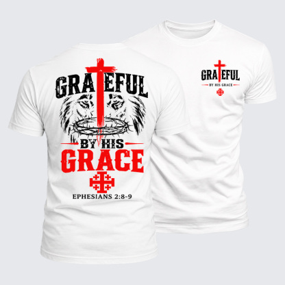 Luxe Mercerized Cotton Tee - Grateful By His Grace