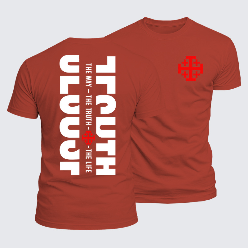 Luxe Mercerized Cotton Tee - Jesus The Way The Truth The Life