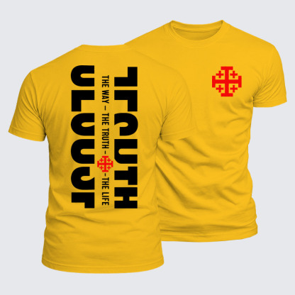 Luxe Mercerized Cotton Tee - Jesus The Way The Truth The Life