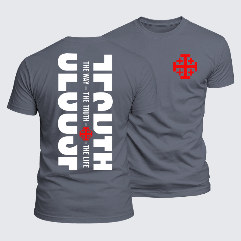 Luxe Mercerized Cotton Tee - Jesus The Way The Truth The Life
