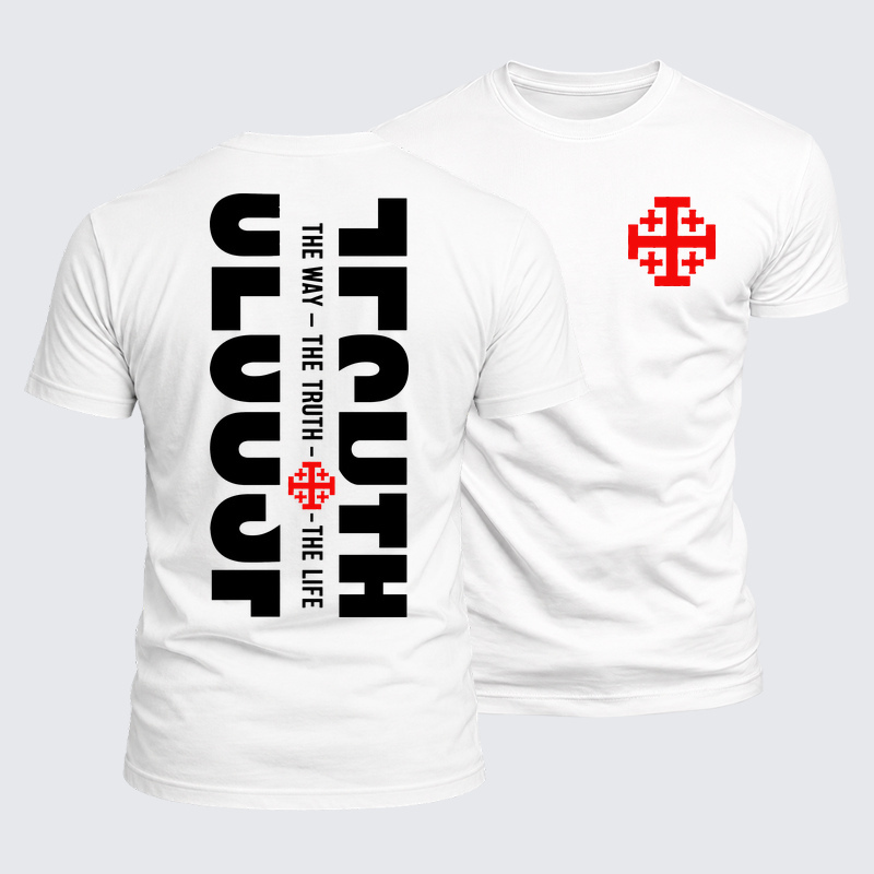 Luxe Mercerized Cotton Tee - Jesus The Way The Truth The Life