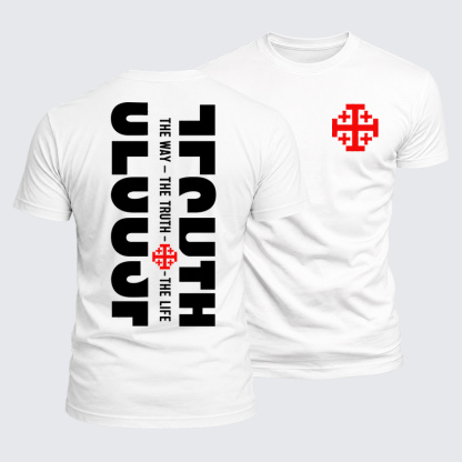 Luxe Mercerized Cotton Tee - Jesus The Way The Truth The Life