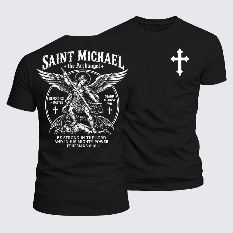 Luxe Mercerized Cotton Tee - Saint Michael The Archangel