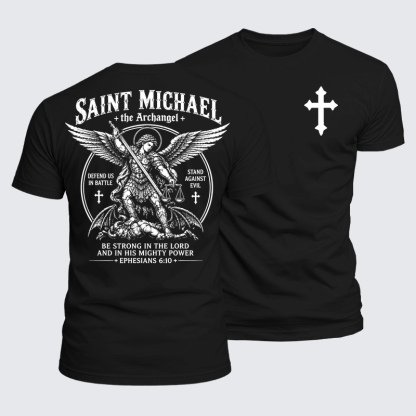 Luxe Mercerized Cotton Tee - Saint Michael The Archangel