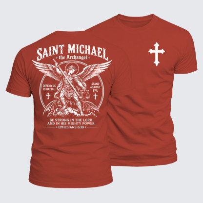 Luxe Mercerized Cotton Tee - Saint Michael The Archangel