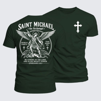 Luxe Mercerized Cotton Tee - Saint Michael The Archangel
