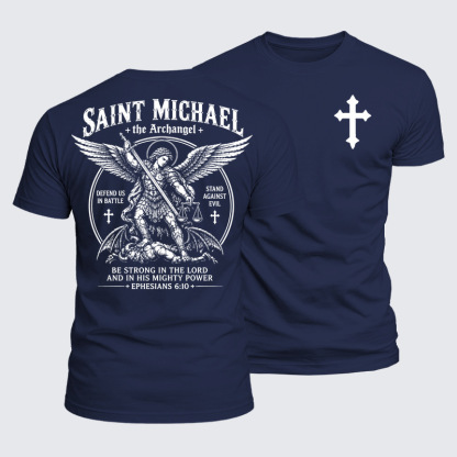 Luxe Mercerized Cotton Tee - Saint Michael The Archangel