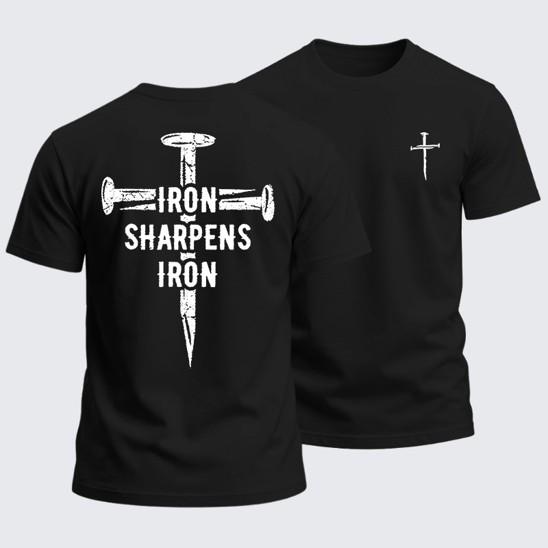 Man Of God Husband Dad Jesus God Christian Cotton T-Shirt