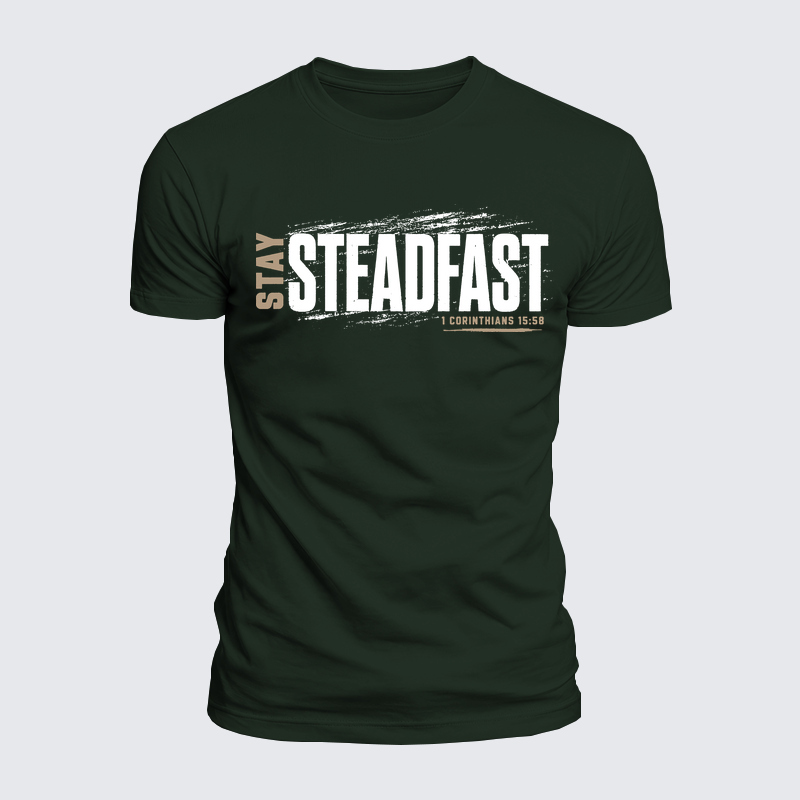 Luxe Mercerized Cotton Tee - Stay Steadfast