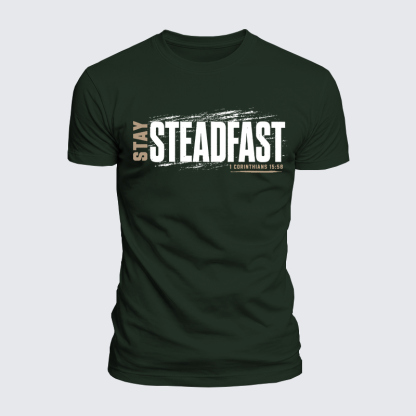 Luxe Mercerized Cotton Tee - Stay Steadfast