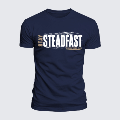 Luxe Mercerized Cotton Tee - Stay Steadfast
