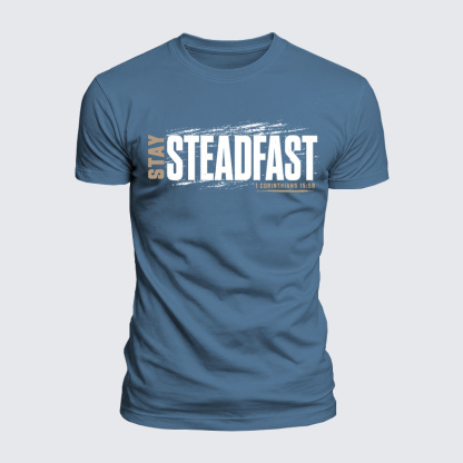 Luxe Mercerized Cotton Tee - Stay Steadfast